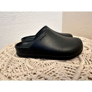 Crocs Black Slip On Clog Backless Shoe Womens 7 Men’s 5
